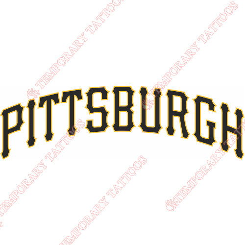 Pittsburgh Pirates Customize Temporary Tattoos Stickers NO.1834